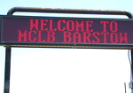 Marine Corps Logistics Base, Barstow, California - Gate 1 Entry Sign - AlphaEcipse 2601 32x192