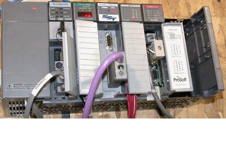 PLC with Modbus Plus, Profibus, DeviceNet