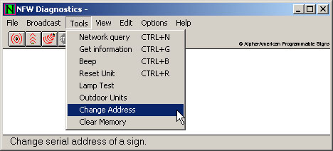 Software-AlphaNet-Diagnostics-Change-Address