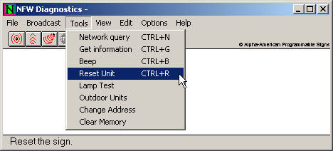 Software-AlphaNet-Diagnostics-Reset-Unit