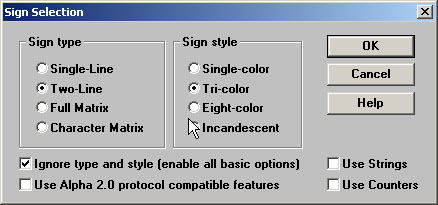 Software-AlphaNet-Sign Selection