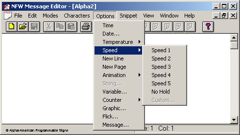 Software-AlphaNet-Speed-Menu